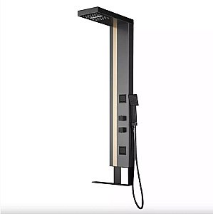 Душевая панель Black&White Gravity GR026 графит/золото купить в интернет-магазине сантехники Sanbest