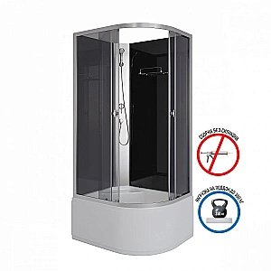 Душевая кабина Niagara Eco E110/80/40/TN/BK 110х80 купить в интернет-магазине Sanbest