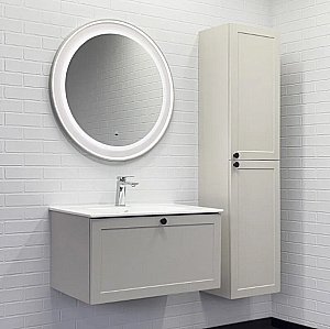 Тумба с раковиной Comforty Ереван 80 00-00014864 серый шелк для ванной в интернет-магазине Sanbest