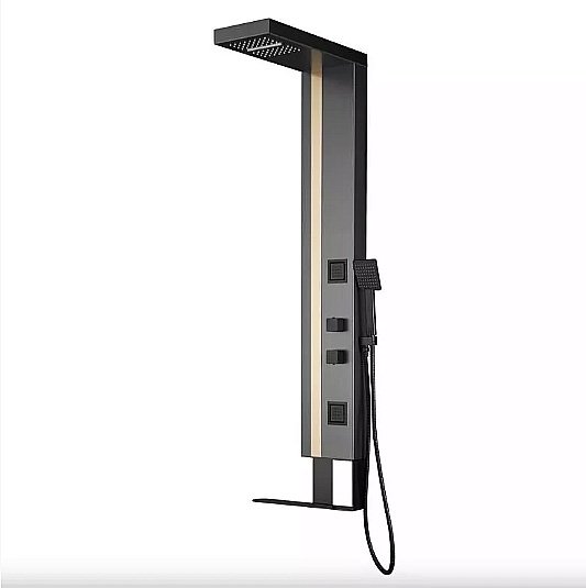 Душевая панель Black&White Gravity GR026 графит/золото купить в интернет-магазине сантехники Sanbest