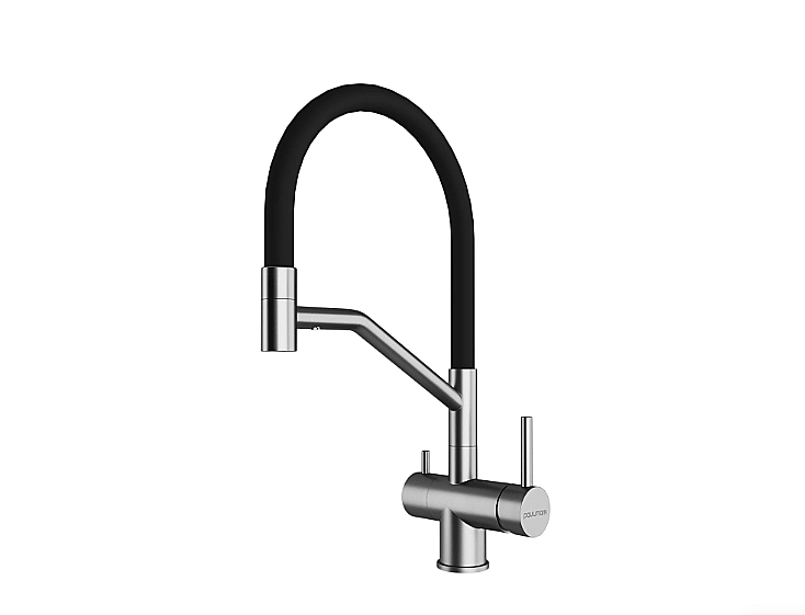 Смеситель для кухни Paulmark Rubert Ru213175-BS брашированная сталь купить в интернет-магазине сантехники Sanbest