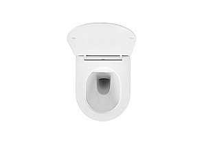 Унитаз подвесной Aquatek Европа AQ1900-00 белый, с крышкой микролифт, безободковый купить в интернет-магазине Sanbest