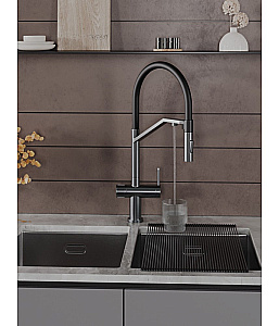 Смеситель для кухни Agger Elegant A3241455 оружейная сталь матовая купить в интернет-магазине сантехники Sanbest