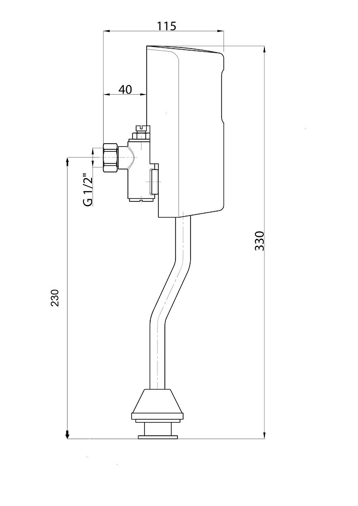 Смывное устройство для писсуара GPD PHOTOCELL FPB01 купить в интернет-магазине сантехники Sanbest