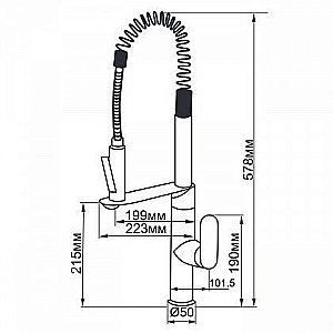 Смеситель для кухни Aquanet Stark FF35273-5 купить в интернет-магазине сантехники Sanbest