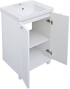 Тумба с раковиной Aquanet Амели 261989 60 белый для ванной в интернет-магазине Sanbest