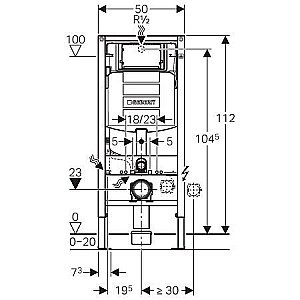 Система инсталляции для унитазов Geberit Duofix UP320 (универсальный) купить в интернет-магазине сантехники Sanbest