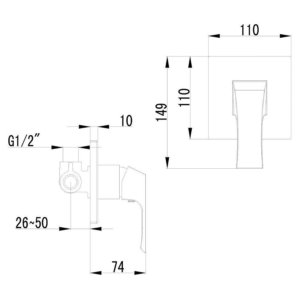 Смеситель для душа Lemark Unit LM4523C купить в интернет-магазине сантехники Sanbest
