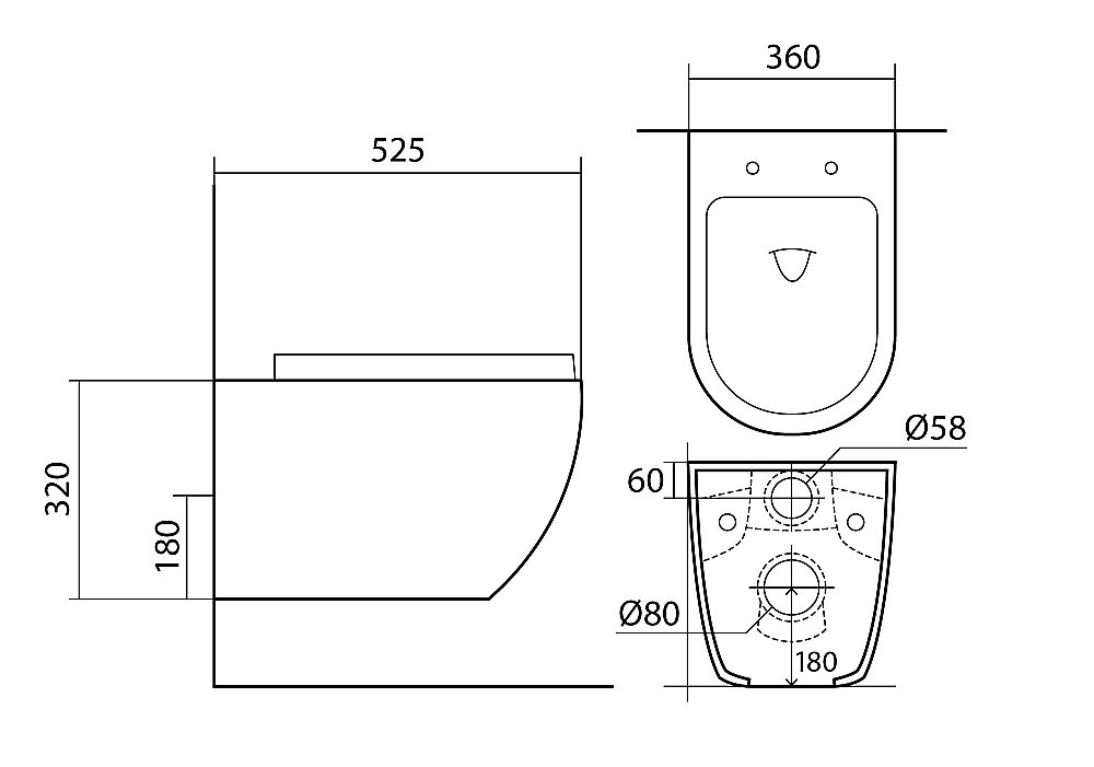 Унитаз с инсталляцией Aquatek Европа Set AQUATEK ЕВРОПА-KKI2 белый, с крышкой микролифт, безободковый купить в интернет-магазине Sanbest