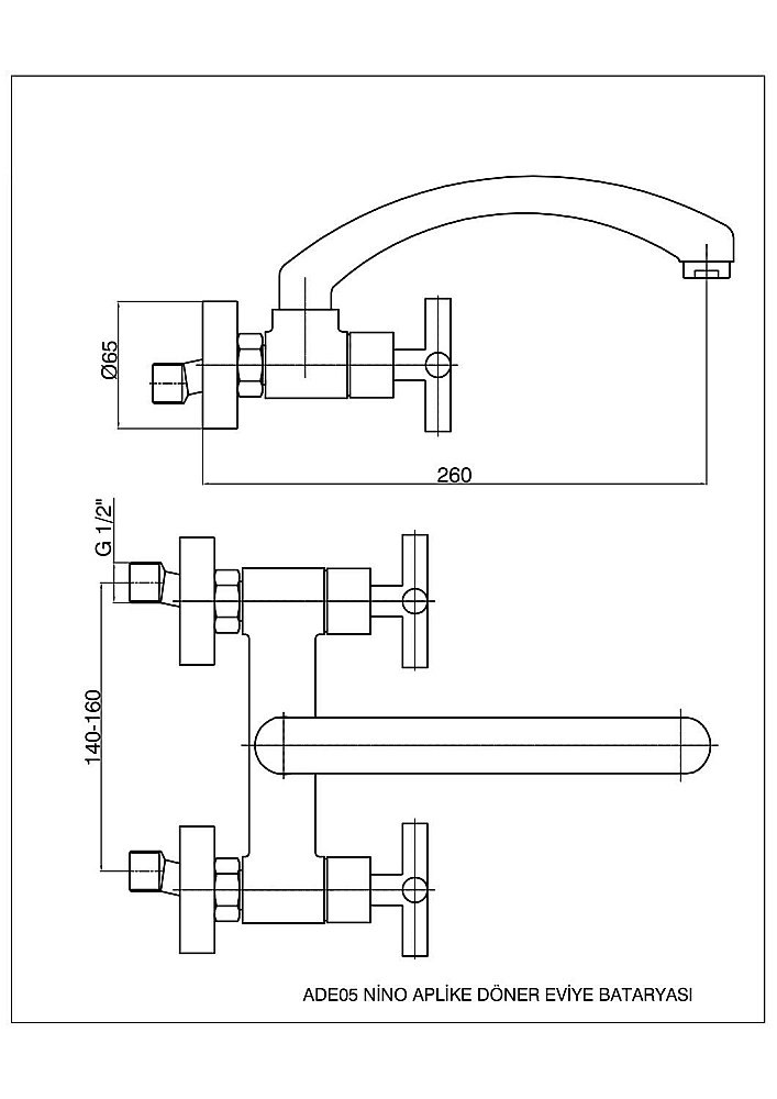 Смеситель для кухни GPD NINO ADE05 купить в интернет-магазине сантехники Sanbest