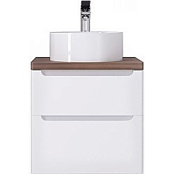 Тумба под раковину Jorno Wood 60 Wood.01.60/P/W белая купить в интернет-магазине сантехники Sanbest