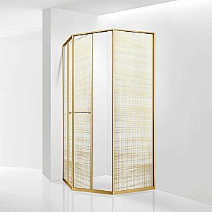 Душевой уголок RGW Stilvoll SV-82-Gb 80х120 стекло золотая вуаль/профиль золото купить в интернет-магазине Sanbest
