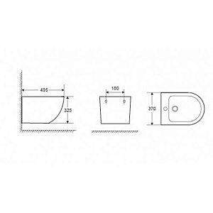 Биде подвесное WeltWasser MERZBACH 005MT-GR серый матовый купить в интернет-магазине Sanbest
