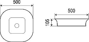 Накладная раковина WeltWasser WW ELBACH 2246 50 белая купить в интернет-магазине Sanbest