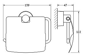 Держатель для туалетной бумаги FBS Nostalgy NOS 055 купить в интернет-магазине сантехники Sanbest