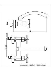 Смеситель для кухни GPD NINO ADE05 купить в интернет-магазине сантехники Sanbest