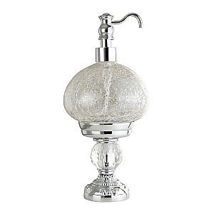 Диспенсер Migliore Cristalia ML.CRS-60.247.CR стекло с декором/хром-swarovski купить в интернет-магазине сантехники Sanbest