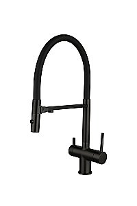 Смеситель для кухни Vincea VKF-120MB черный матовый купить в интернет-магазине сантехники Sanbest