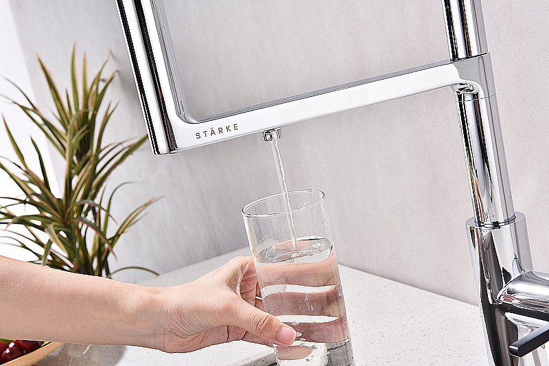 Смеситель для кухни Paulmark Tornado To213402-CR хром купить в интернет-магазине сантехники Sanbest