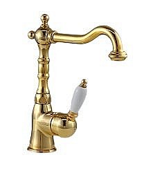 Смеситель для раковины Gattoni Orta 2741/27D0 OLD золото купить в интернет-магазине сантехники Sanbest