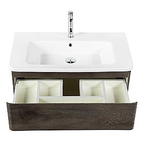 Тумба с раковиной BelBagno ALBANO 2C SO CER 105 Rovere Nature Grigio для ванной в интернет-магазине Sanbest