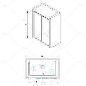 Душевая дверь RGW Passage PA-016 120 купить в интернет-магазине Sanbest