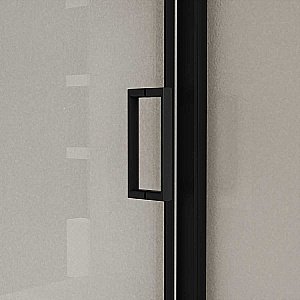 Душевая дверь Vincea City 130 VDS-5CT130CLB стекло прозрачное/профиль черный купить в интернет-магазине Sanbest