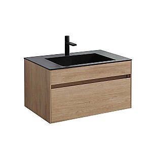 Тумба с раковиной Vincea Chiara 80 N.Oak для ванной в интернет-магазине Sanbest