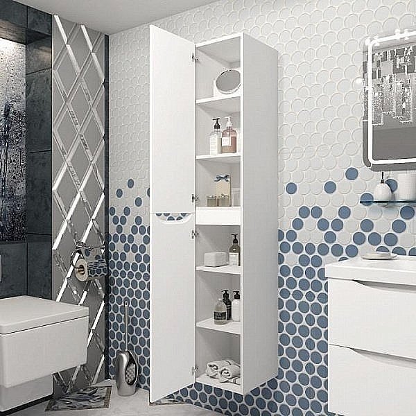 Тумба с раковиной Опадирис Элеганс 80 белая матовая для ванной в интернет-магазине Sanbest