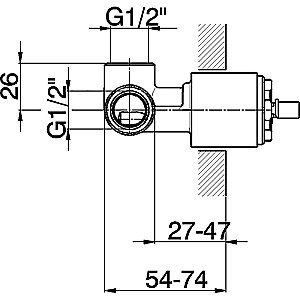 Встраиваемая часть смесителя Cisal Less New ZA00530004 купить в интернет-магазине сантехники Sanbest
