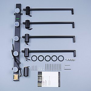 Полотенцесушитель электрический ABBER Charme AH4004MB черный матовый купить в интернет-магазине сантехники Sanbest