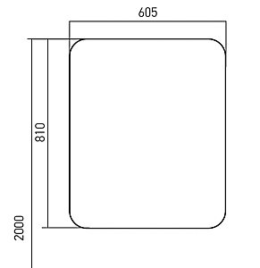 Зеркальный шкаф MIXLINE СТИВ 60 купить в интернет-магазине сантехники Sanbest