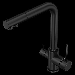 Смеситель для кухни Elghansa Kitchen Pure Water 56A5216-Black черный купить в интернет-магазине сантехники Sanbest
