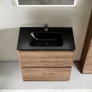 Тумба с раковиной Sancos Libra 90 LB90FECH дуб чарльстон для ванной в интернет-магазине Sanbest