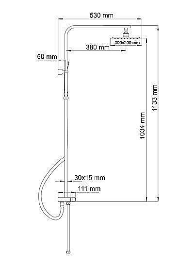 Душевая система WasserKRAFT A042 купить в интернет-магазине сантехники Sanbest