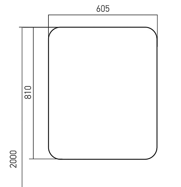 Зеркальный шкаф MIXLINE СТИВ 60 купить в интернет-магазине сантехники Sanbest