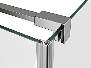 Душевой уголок Ravak Cool! COSD1+COPS 90x80 профиль блестящий хром/стекло прозрачное купить в интернет-магазине Sanbest