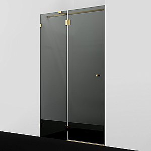 Душевая дверь WasserKRAFT Ems 76H 76H05-TG 121 профиль золото/стекло тонированное купить в интернет-магазине Sanbest