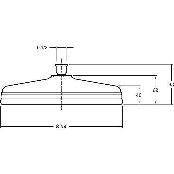 Верхний душ Jacob Delafon KATALYST E13693-CP купить в интернет-магазине сантехники Sanbest