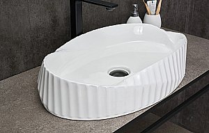 Раковина накладная Gid Creativo 60 888s 51223 белая купить в интернет-магазине Sanbest