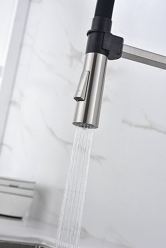 Смеситель для кухни Paulmark Halt Ha214021-BS брашированная сталь купить в интернет-магазине сантехники Sanbest