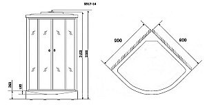 Душевая кабина Niagara Classic NG-3317 90х90 купить в интернет-магазине Sanbest