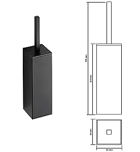 Ёршик подвесной/напольный Bemeta Nero 135913090 черный купить в интернет-магазине сантехники Sanbest