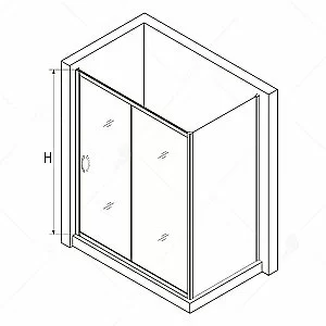 Душевой уголок RGW Passage PA-76 (PA-016 + Z-050-2) 130x110 стекло матовое песоструй/профиль хром купить в интернет-магазине Sanbest