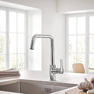 Смеситель для кухни Grohe Eurosmart 30567000 хром купить в интернет-магазине сантехники Sanbest