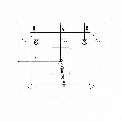 Зеркало Iddis Zodiac 80 ZOD8000i98 белое в ванную от интернет-магазине сантехники Sanbest