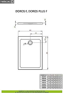 Душевой поддон Radaway Doros F SDRF1270-01 120x70 белый купить в интернет-магазине Sanbest