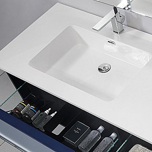 Тумба с раковиной Orans BC-9013 80 Matt Deep Ocean для ванной в интернет-магазине Sanbest