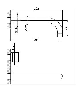 Смеситель для раковины Cisal LESS NEW LN01351140 купить в интернет-магазине сантехники Sanbest