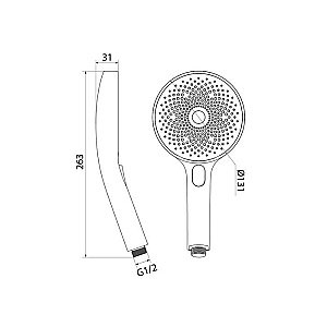 Душевая лейка Iddis SpaHome SPA3F0Ci18 купить в интернет-магазине сантехники Sanbest